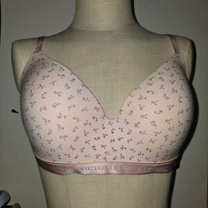Victoria's Secret Pink Floral Bra 38D
